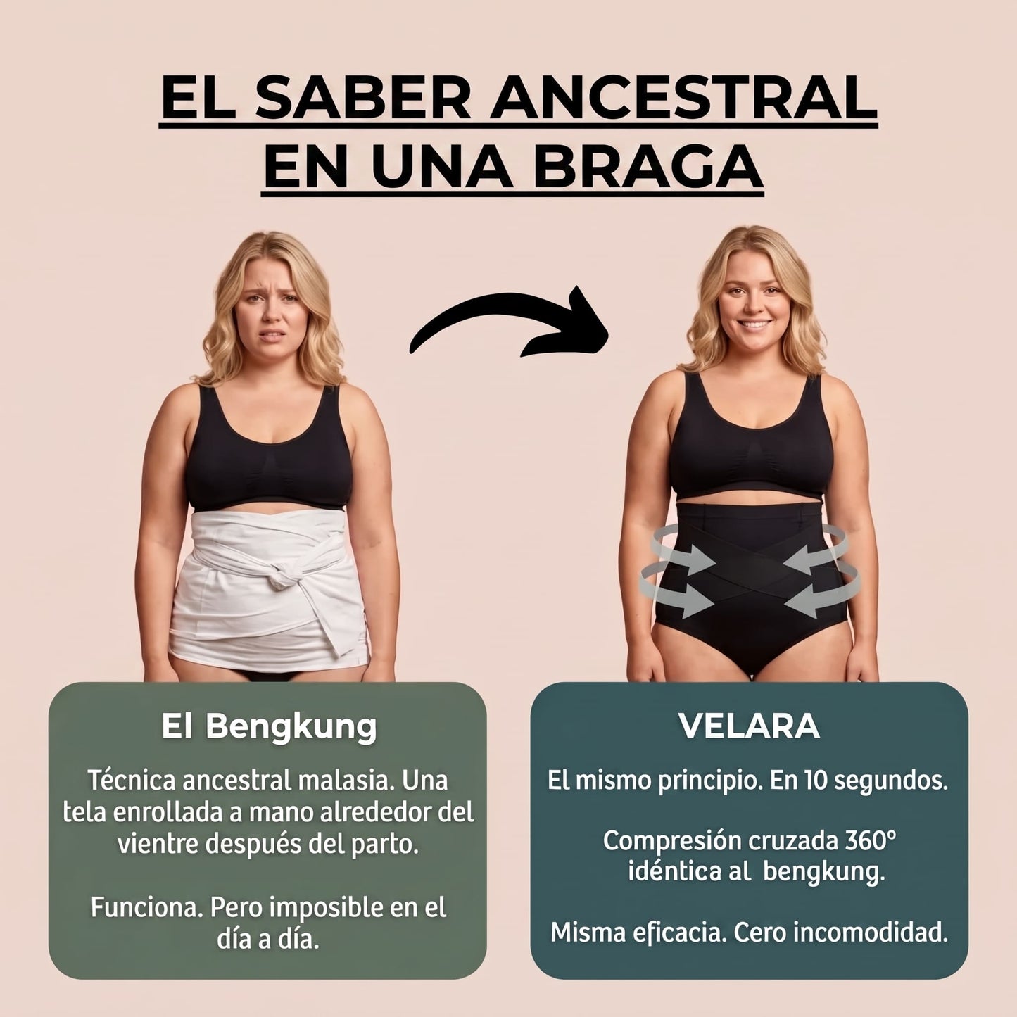 Velara™ – Braga Faja Moldeadora 360° con Efecto Push-Up